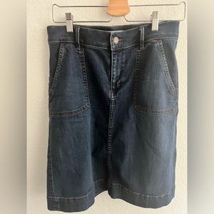 LOFT knee length denim skirt Size 6